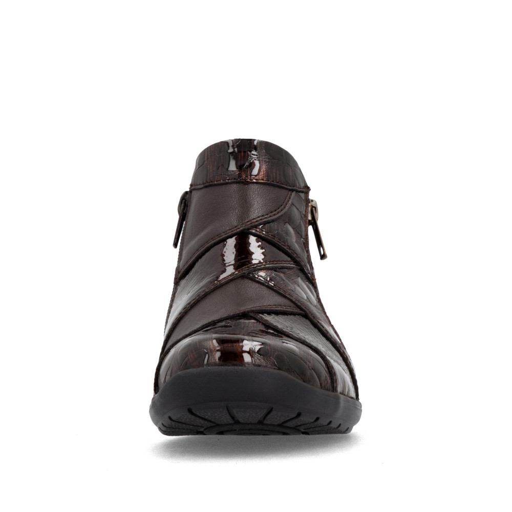 detail Dámská kotníková obuv REMONTE R7674-25   BROWN COMBINATION   H/W6