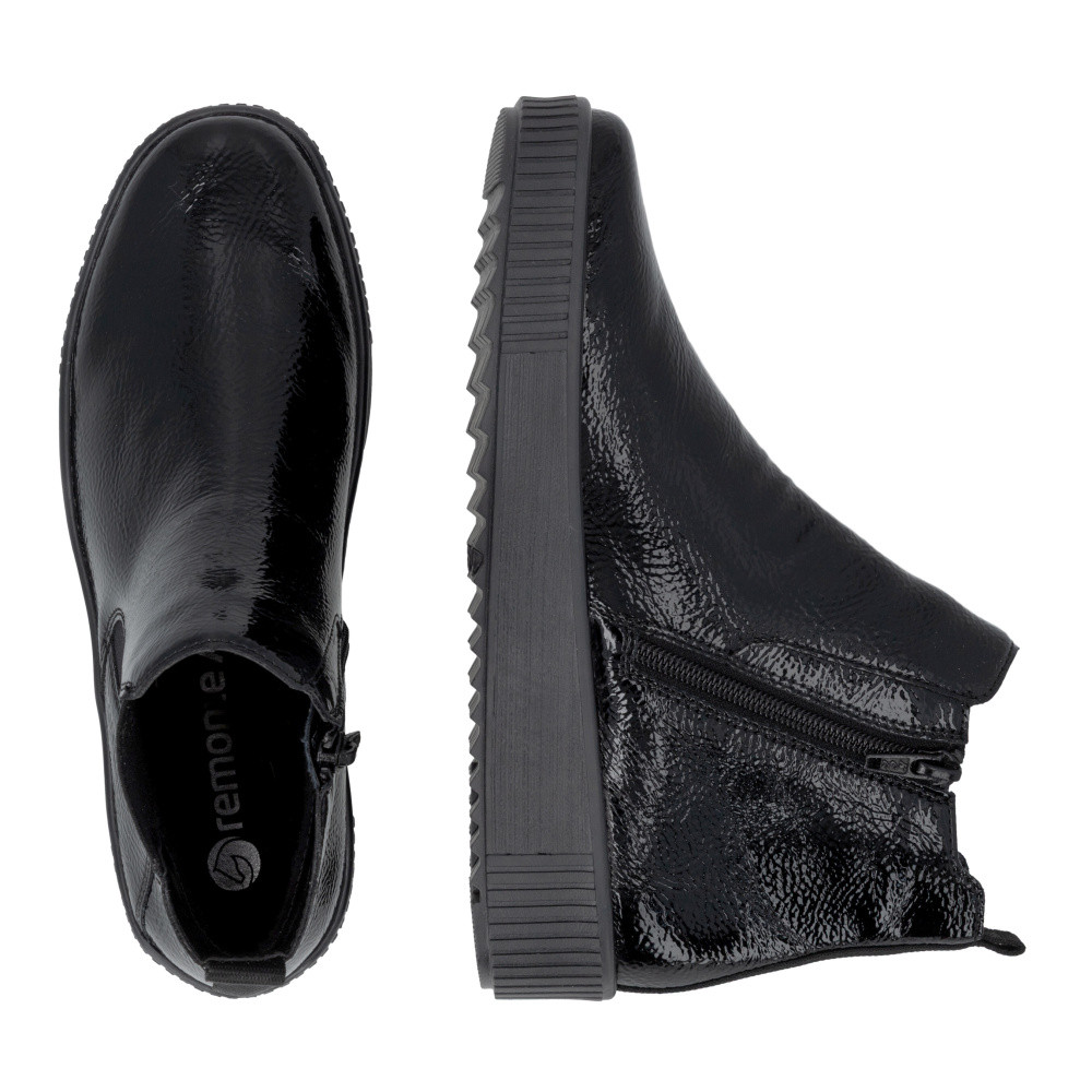 detail Dámská kotníková obuv REMONTE R7994-02 černá W6