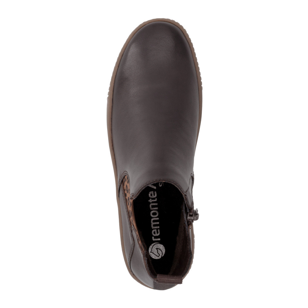 detail Dámská kotníková obuv REMONTE R7994-27 hnědá W6