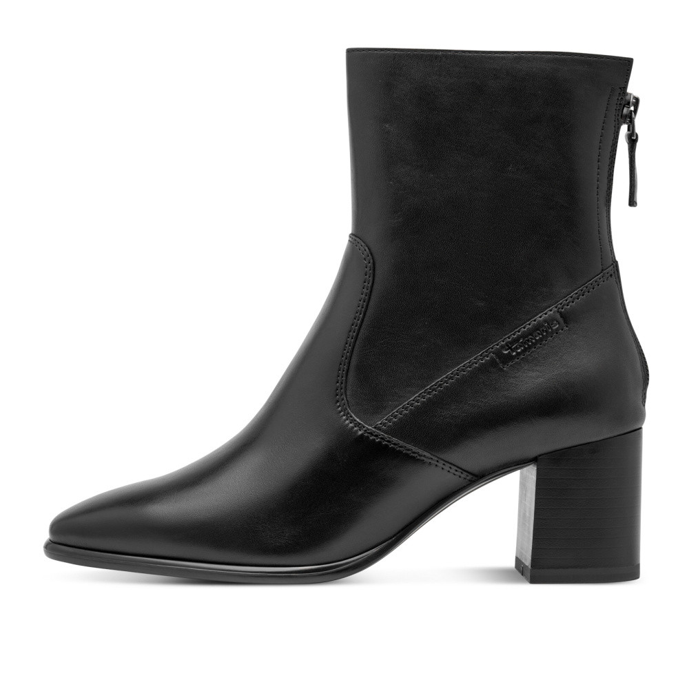 detail Dámská kotníková obuv TAMARIS 1-25345-47   BLACK LEATHER 003   H/W6
