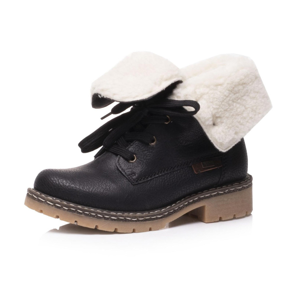 detail Dámská kotníková obuv RIEKER Y1421-01 SCHWARZ KOMBI W7