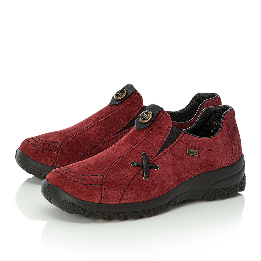 detail Dámské polobotky RIEKER RIE-1035826-W0 vínová