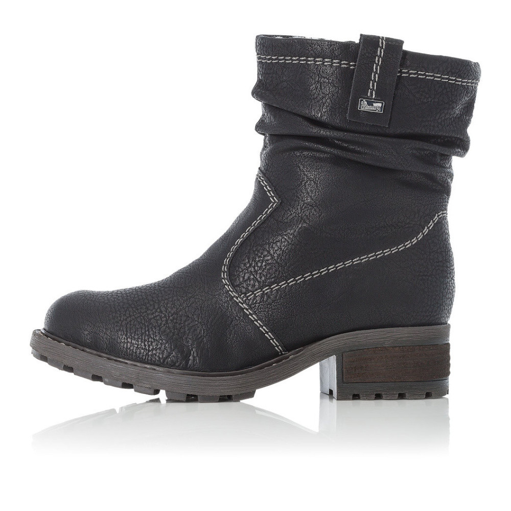 detail Dámská kotníková obuv RIEKER Y0463-00 černá W4