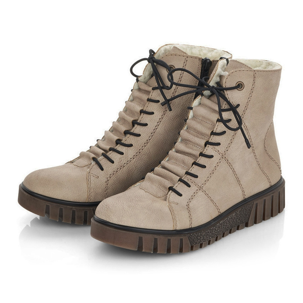 detail Dámská kotníková obuv RIEKER Y3420-60 béžová W4