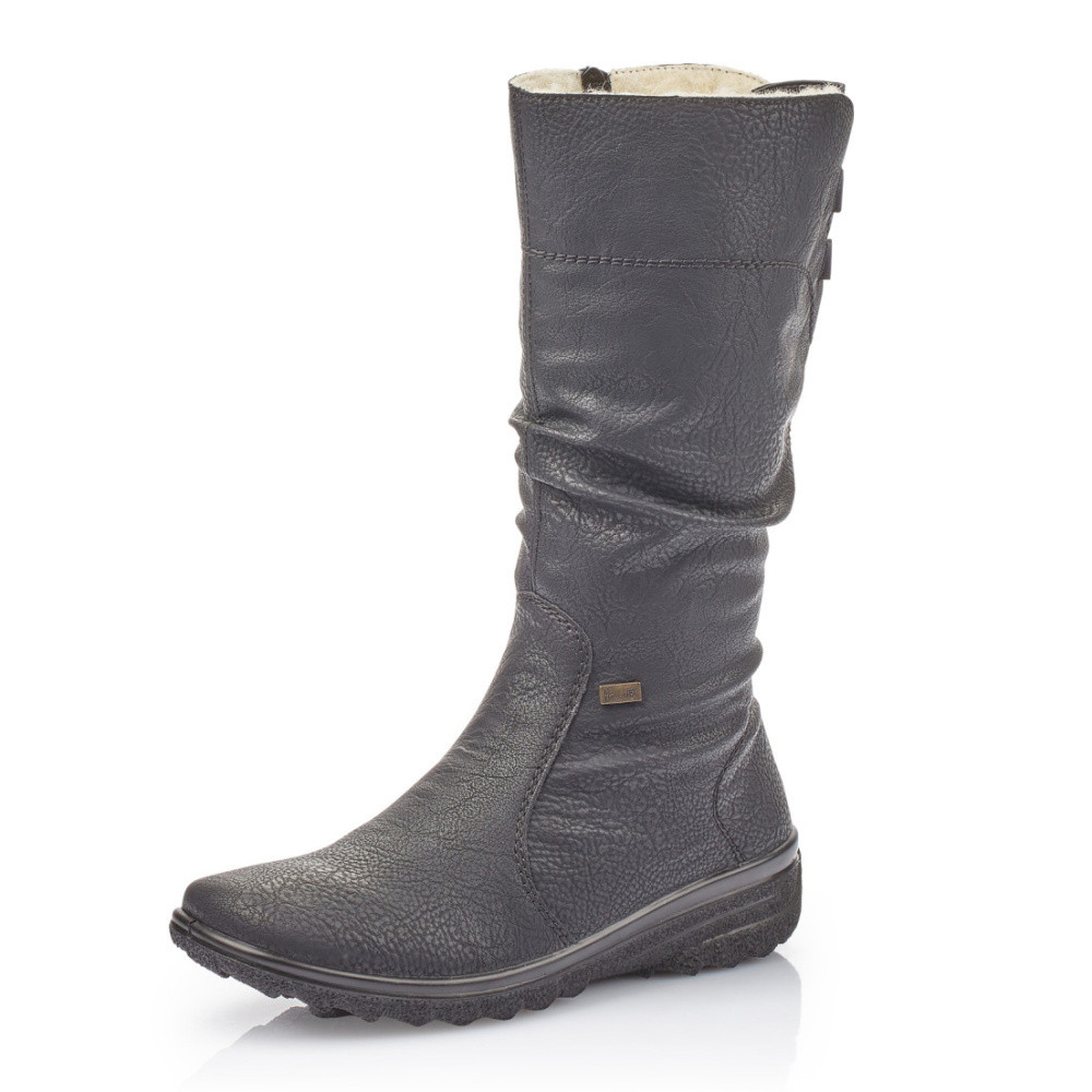 detail Dámské kozačky RIEKER Z7073-00 černá W1