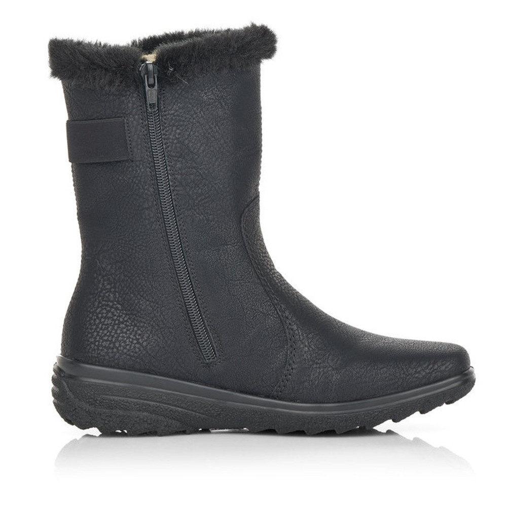 detail Dámska členková obuv RIEKER Z7079-00 čierna W0