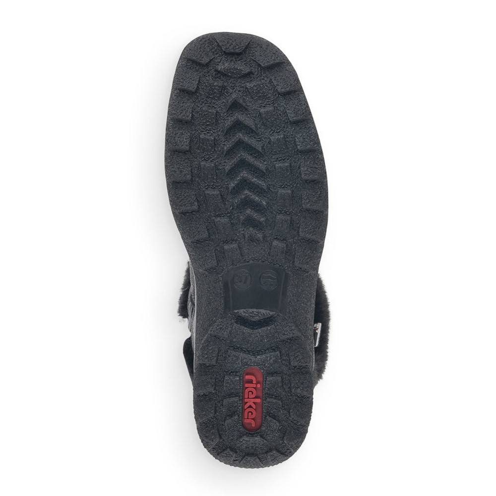 detail Dámska členková obuv RIEKER Z7079-00 čierna W0