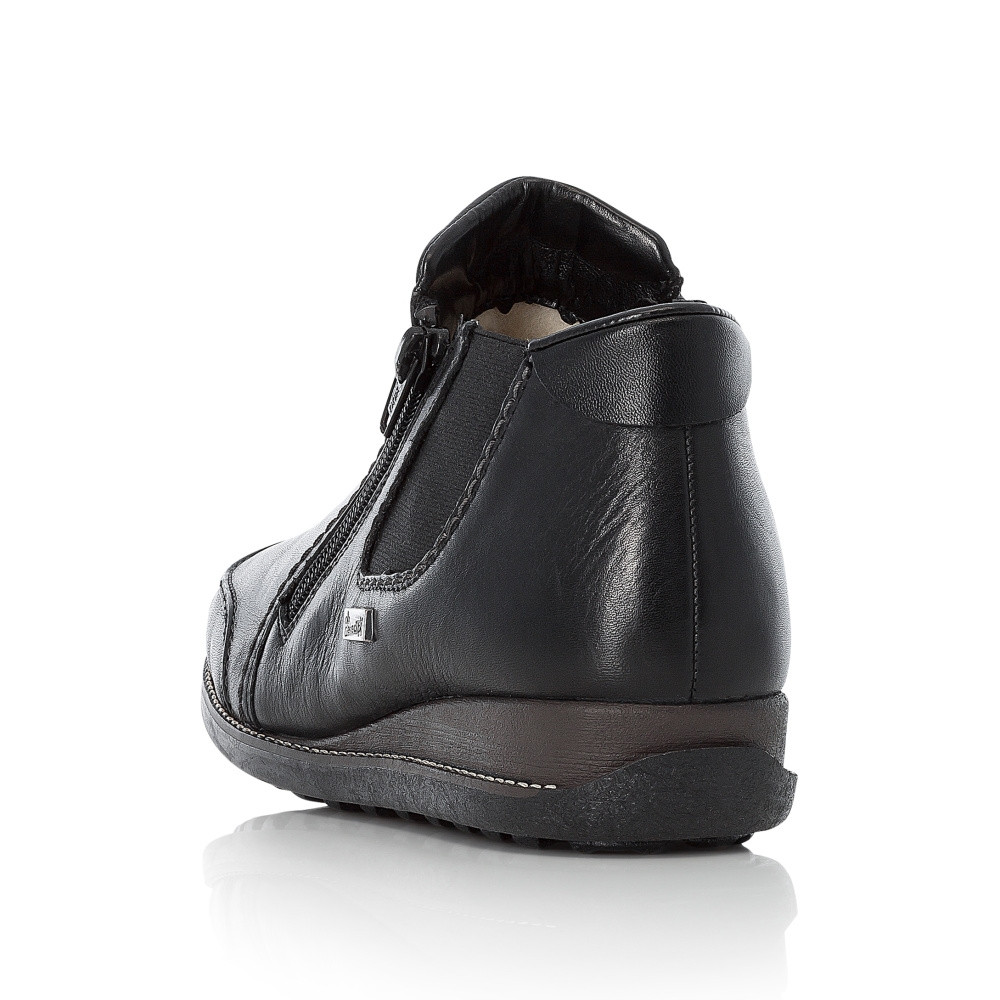 detail Dámska členková obuv RIEKER 44270-01 čierna W4