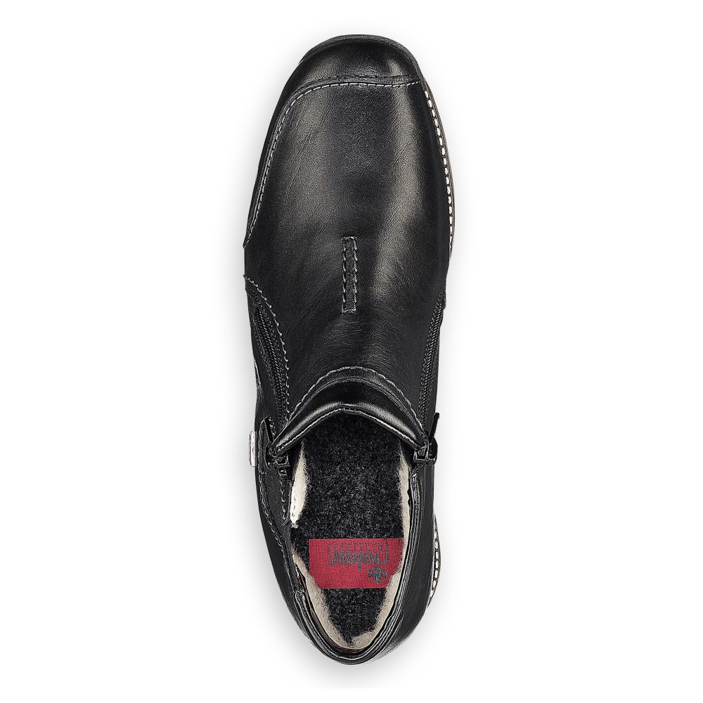 detail Dámska členková obuv RIEKER 44270-01 čierna W4