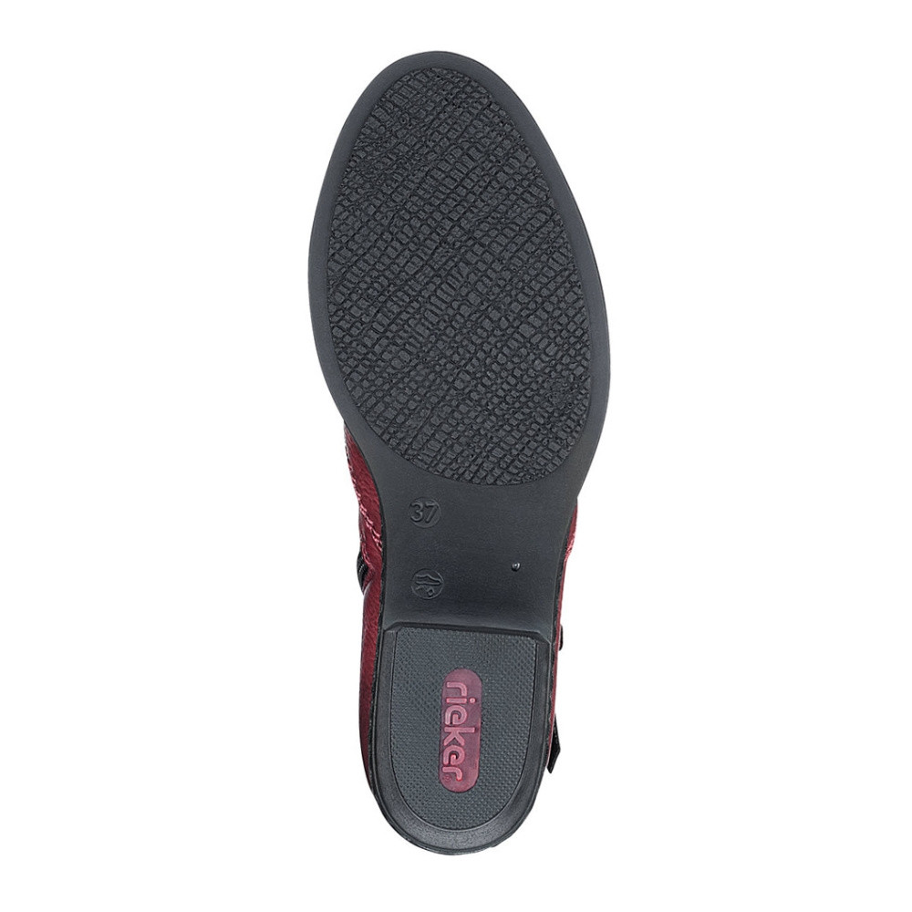 detail Dámska členková obuv RIEKER 75553-35 červená W0