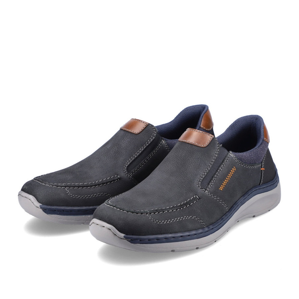 detail Pánské mokasíny RIEKER B8952-15 modrá W1