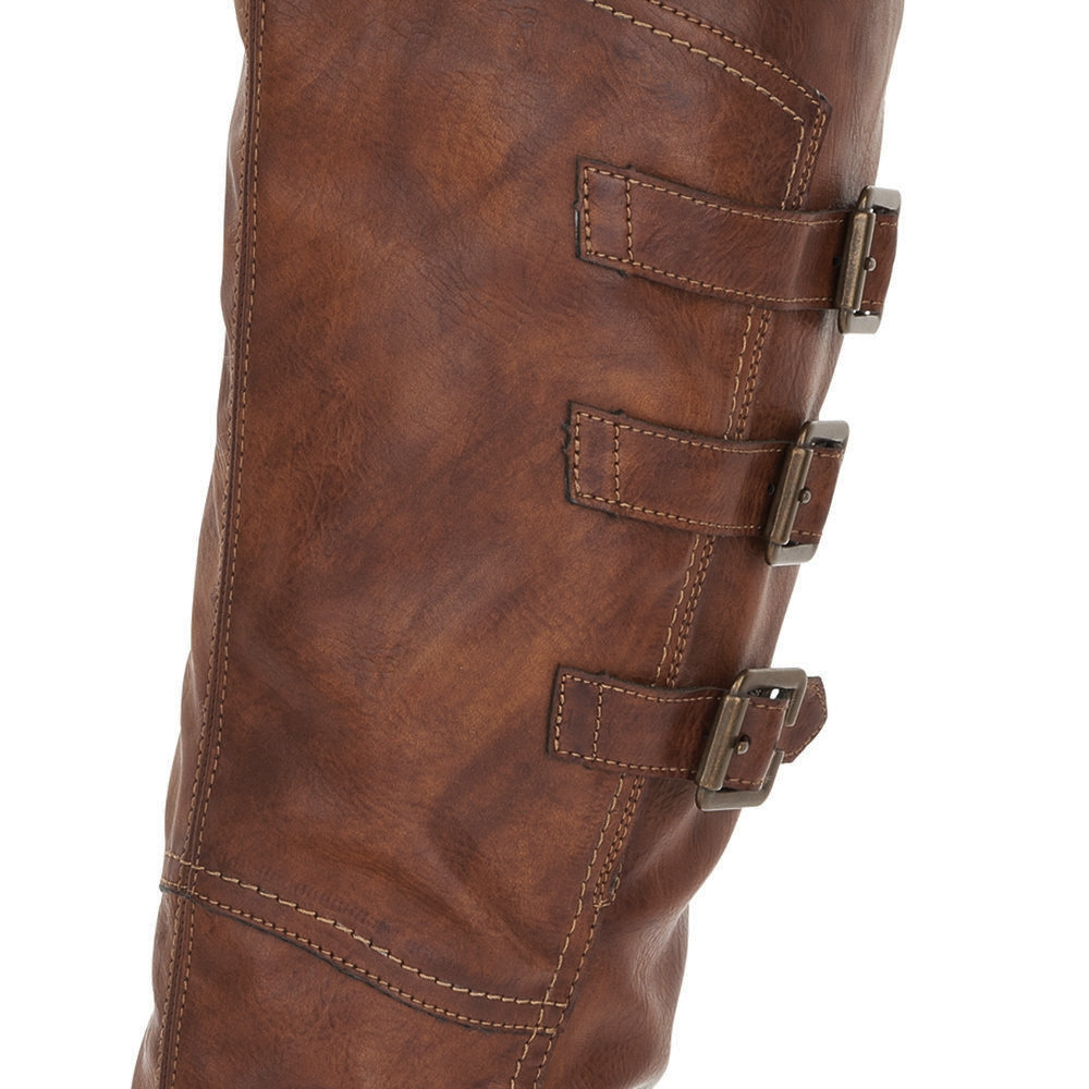 detail Dámské kozačky REMONTE R3370-22 hnědá W3