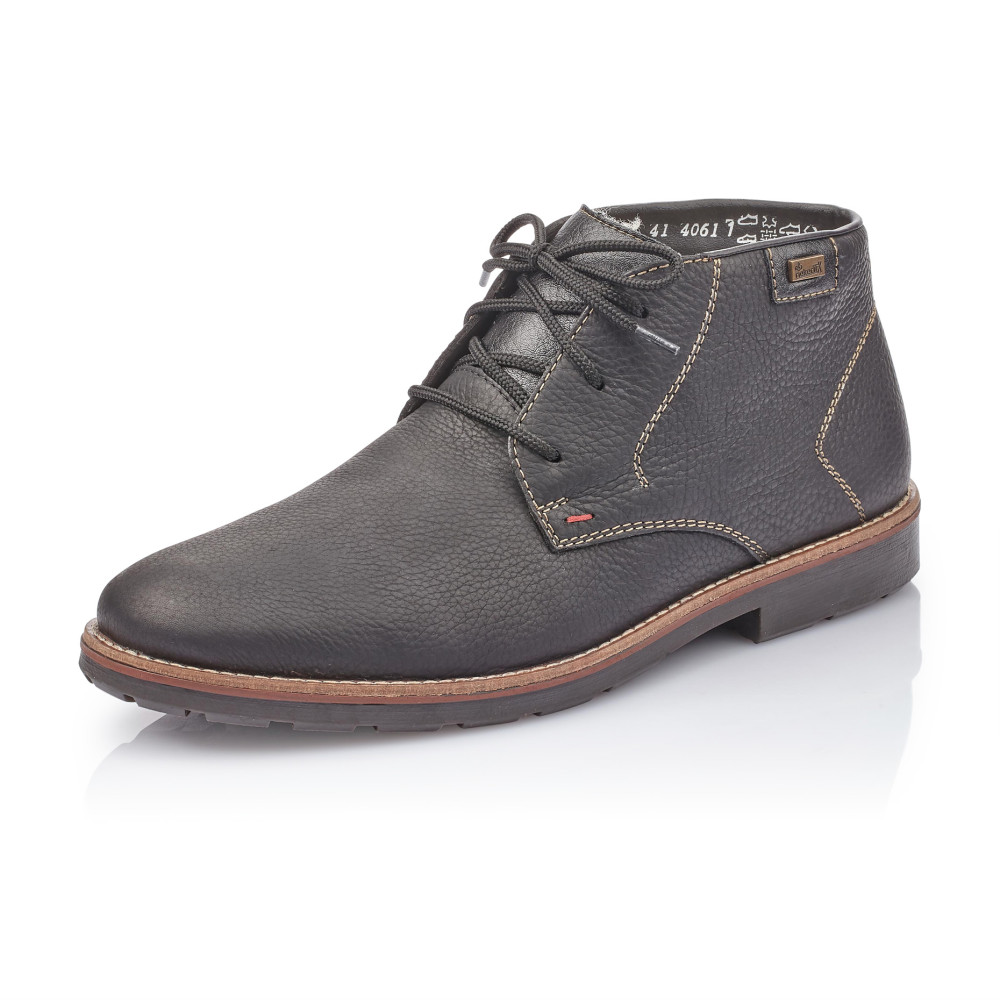 detail Pánská kotníková obuv RIEKER 35310-00 černá W1