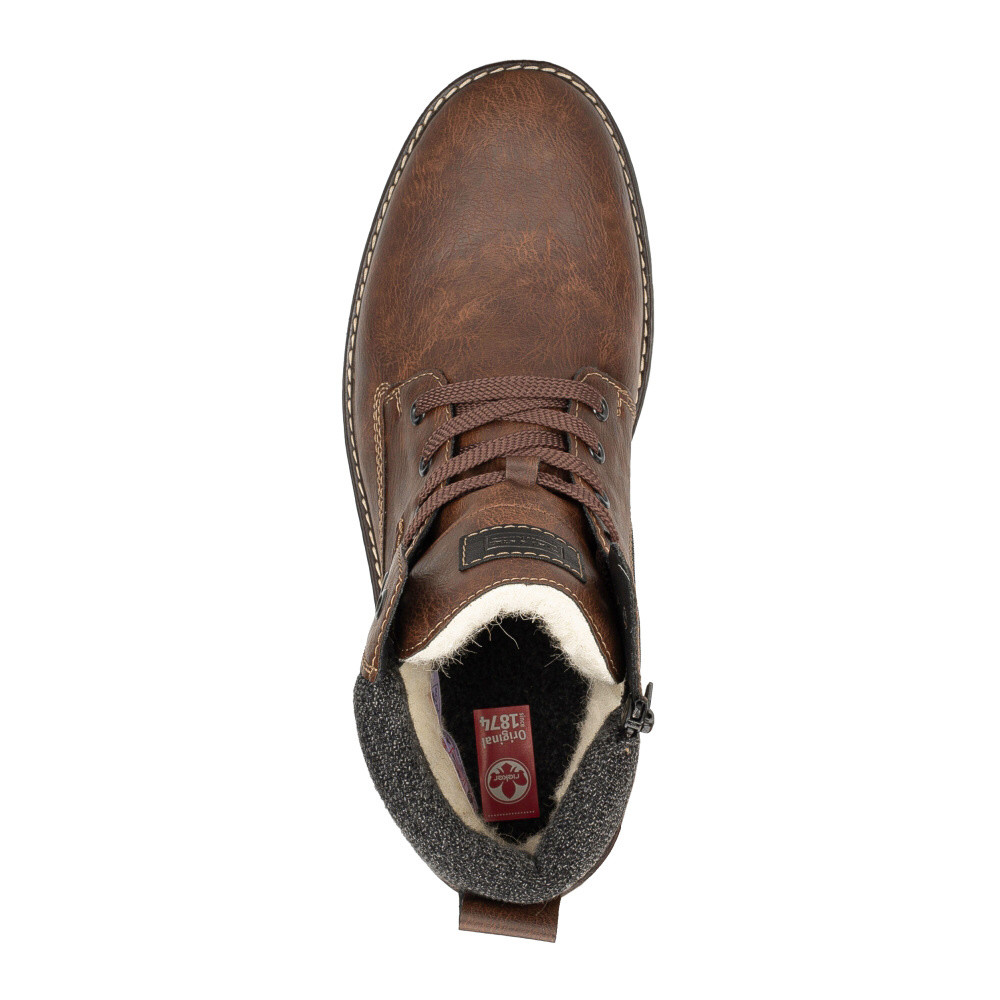 detail Pánská kotníková obuv RIEKER 32031-25 hnědá W5