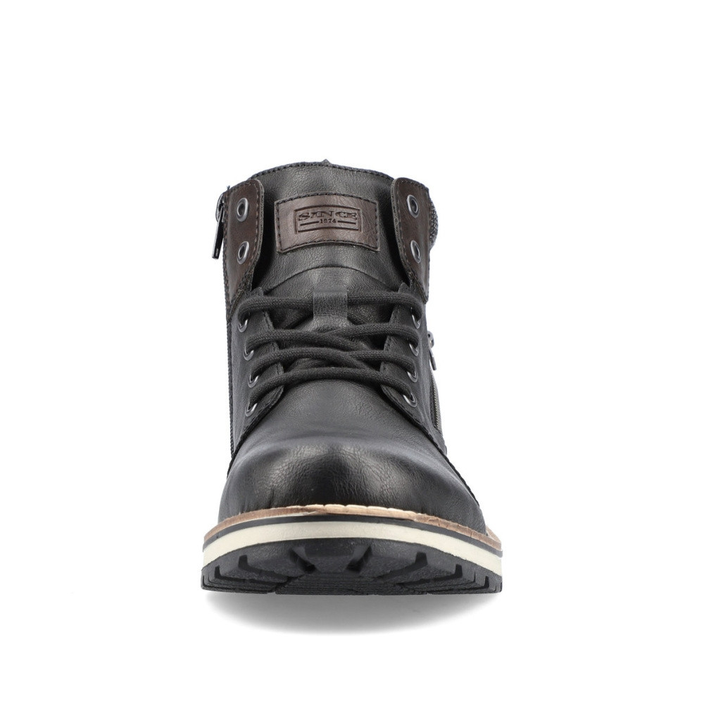 detail Pánská kotníková obuv RIEKER 38441-01 černá W4