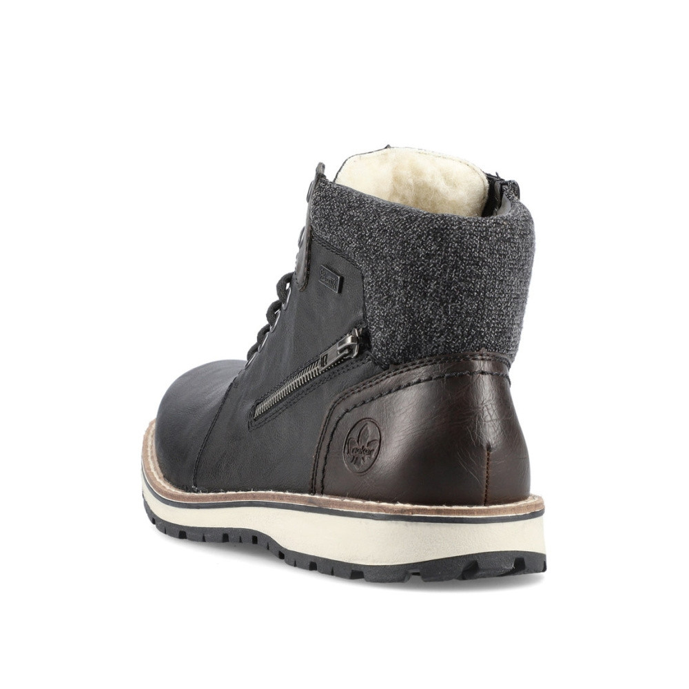 detail Pánská kotníková obuv RIEKER 38441-01 černá W4