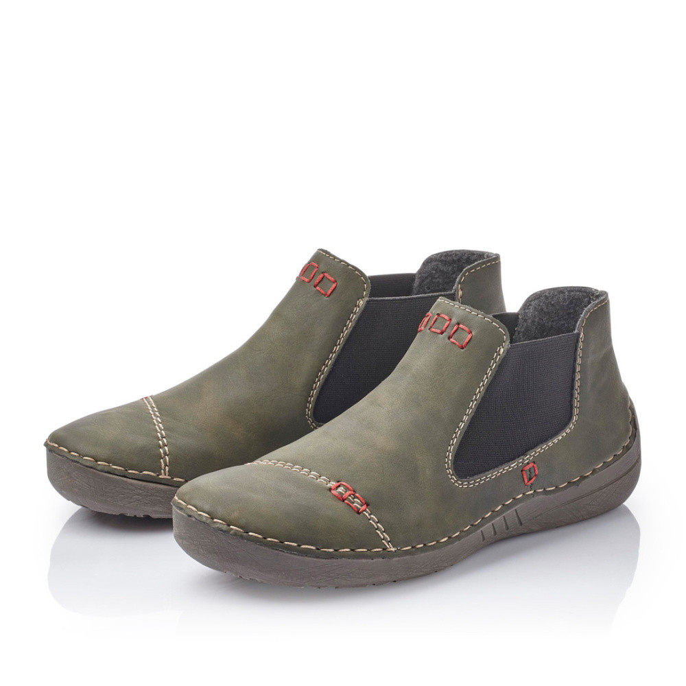 detail Dámská obuv RIEKER RIE-1036686-W2 zelená