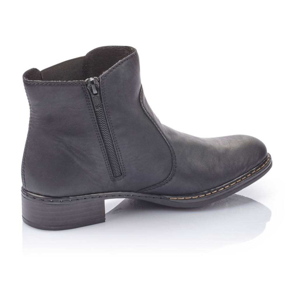 detail Dámska členková obuv RIEKER 73481-00 čierna W1