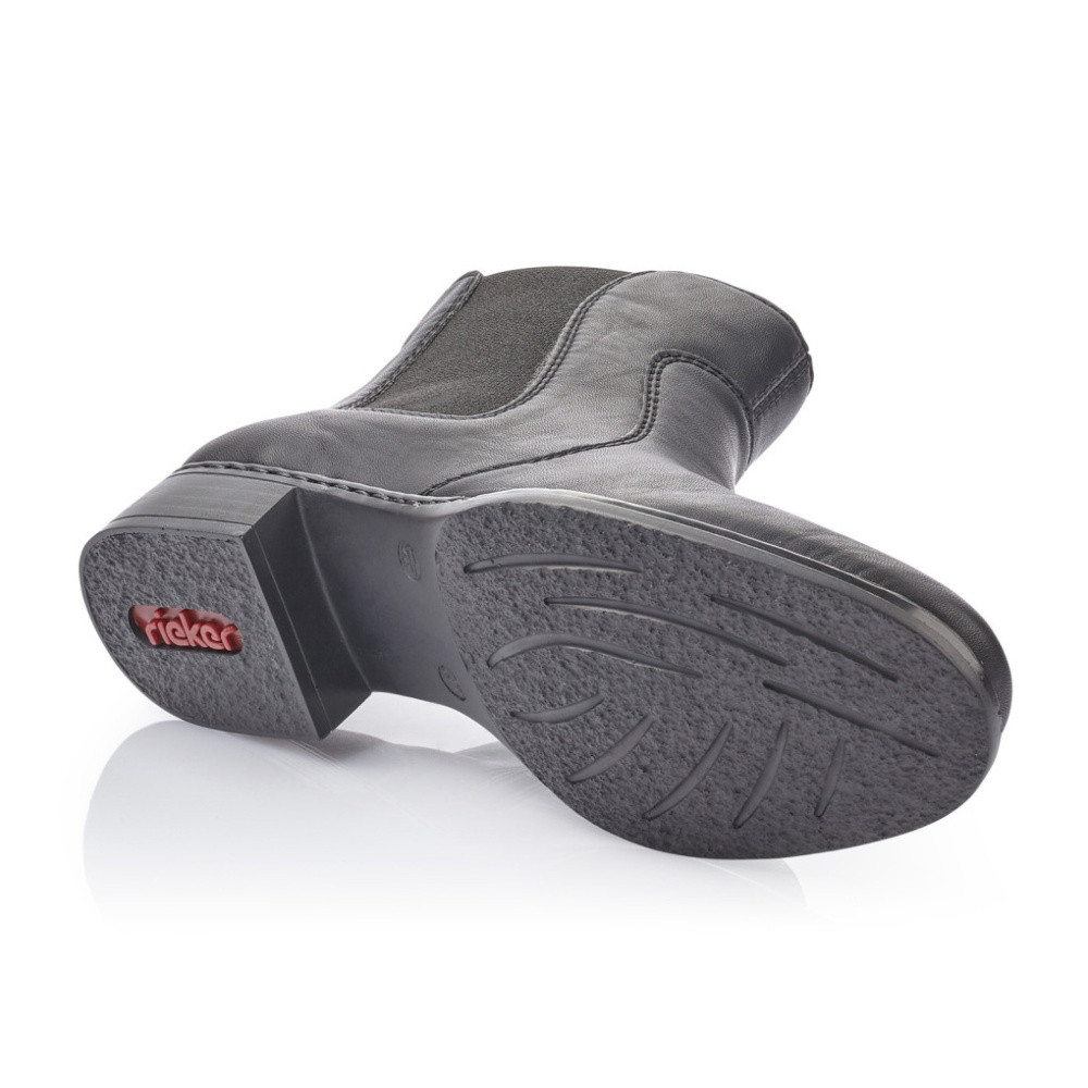 detail Dámska členková obuv RIEKER 73481-00 čierna W1