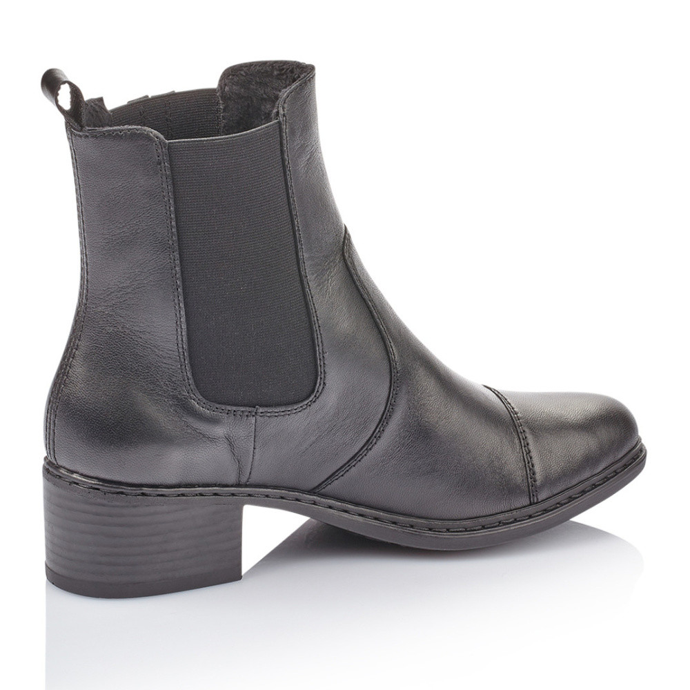 detail Dámská kotníková obuv RIEKER 77659-00 černá W0