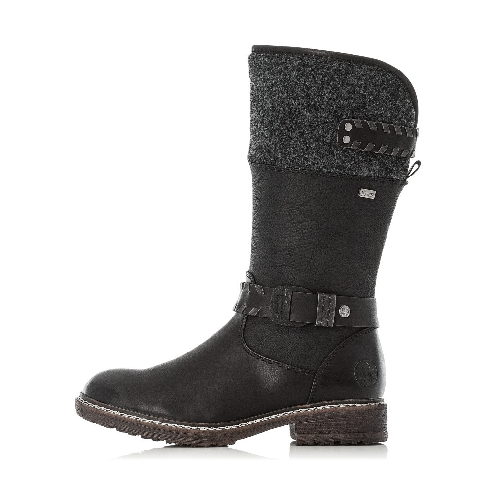 detail Dámské kozačky RIEKER RIE-1036747-W2 černá