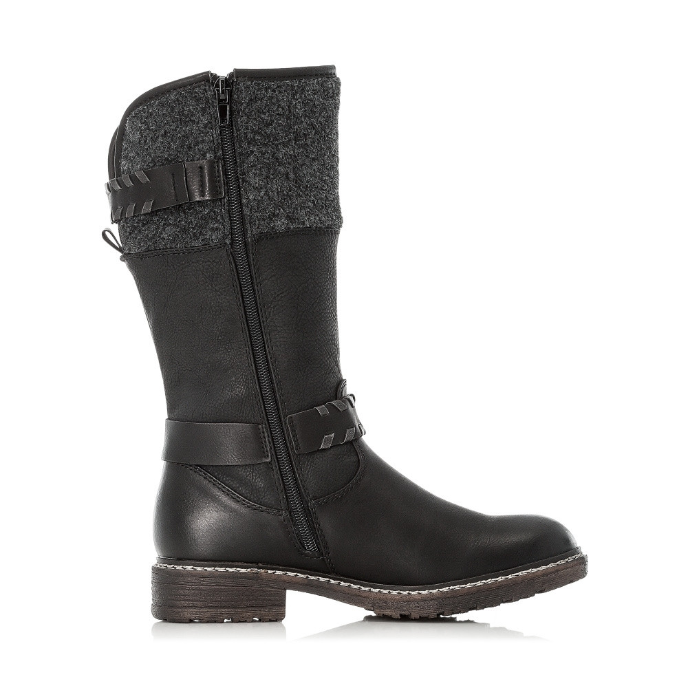 detail Dámské kozačky RIEKER RIE-1036747-W2 černá