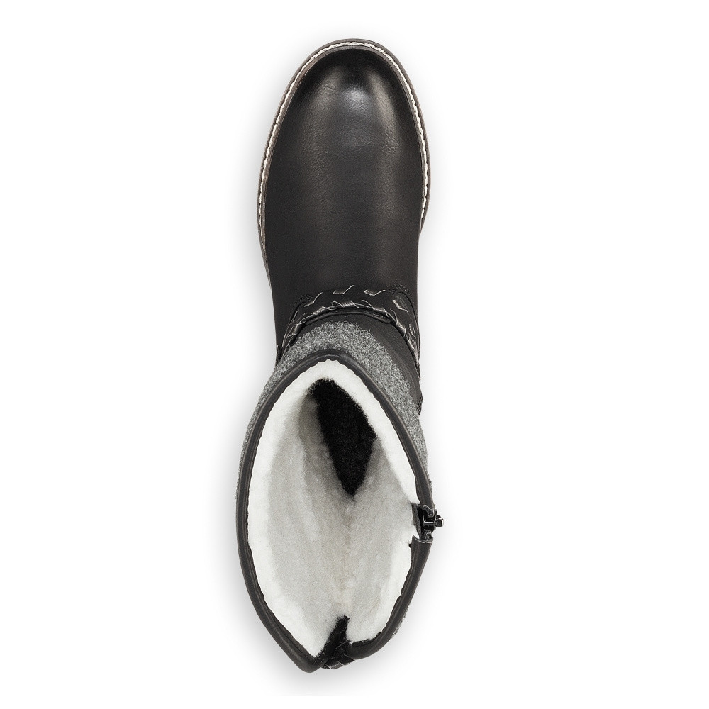 detail Dámské kozačky RIEKER RIE-1036747-W2 černá