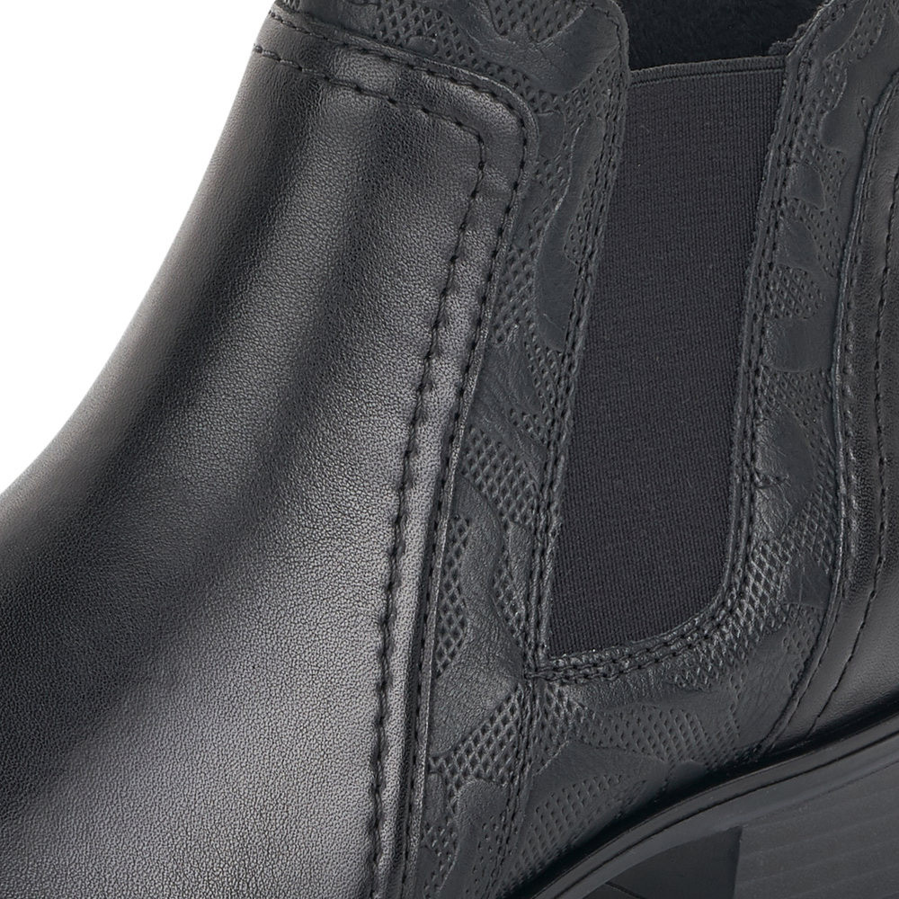 detail Dámská kotníková obuv REMONTE D6876-01 černá W0