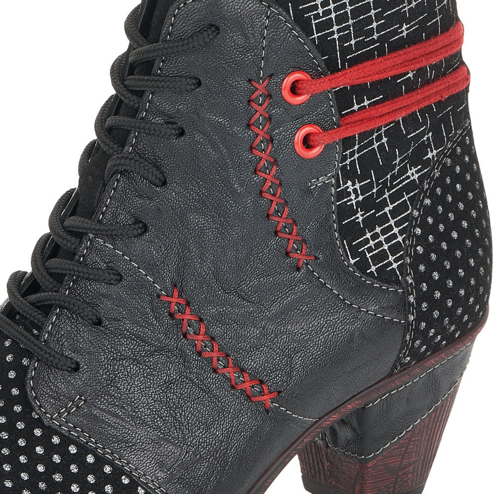 detail Dámská kotníková obuv REMONTE D8786-02 černá W0