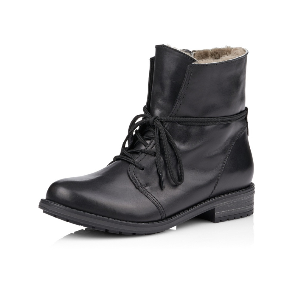 detail Dámská kotníková obuv REMONTE R5072-01 černá W0