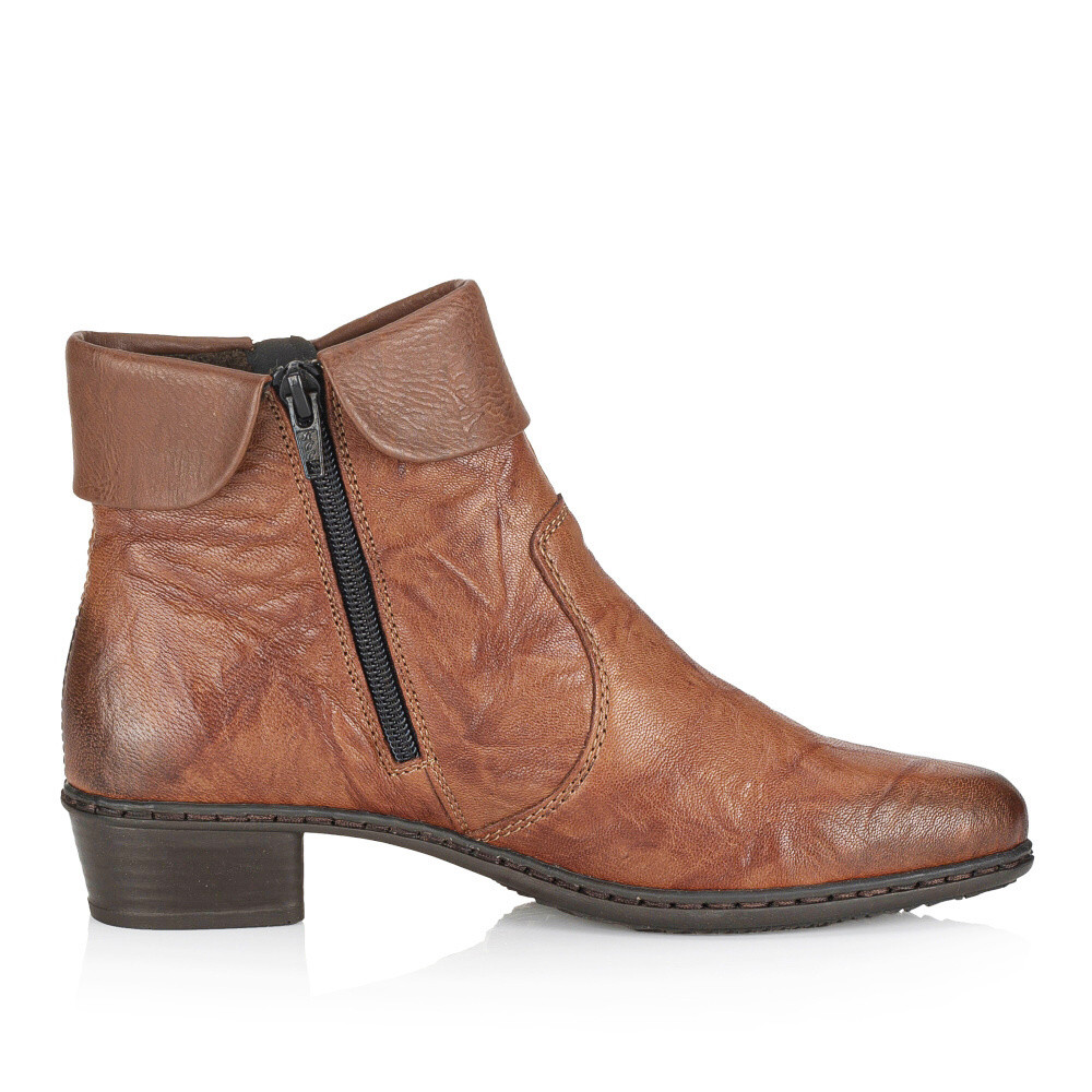 detail Dámská kotníková obuv RIEKER Y07A8-22 hnědá W5