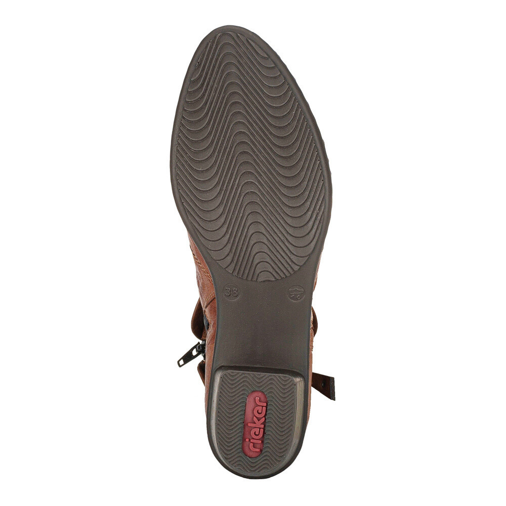 detail Dámská kotníková obuv RIEKER Y07A8-22 hnědá W5