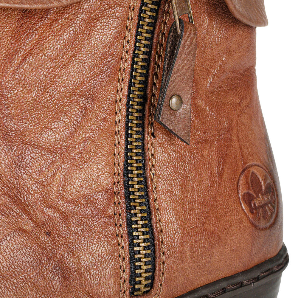 detail Dámská kotníková obuv RIEKER Y07A8-22 hnědá W5