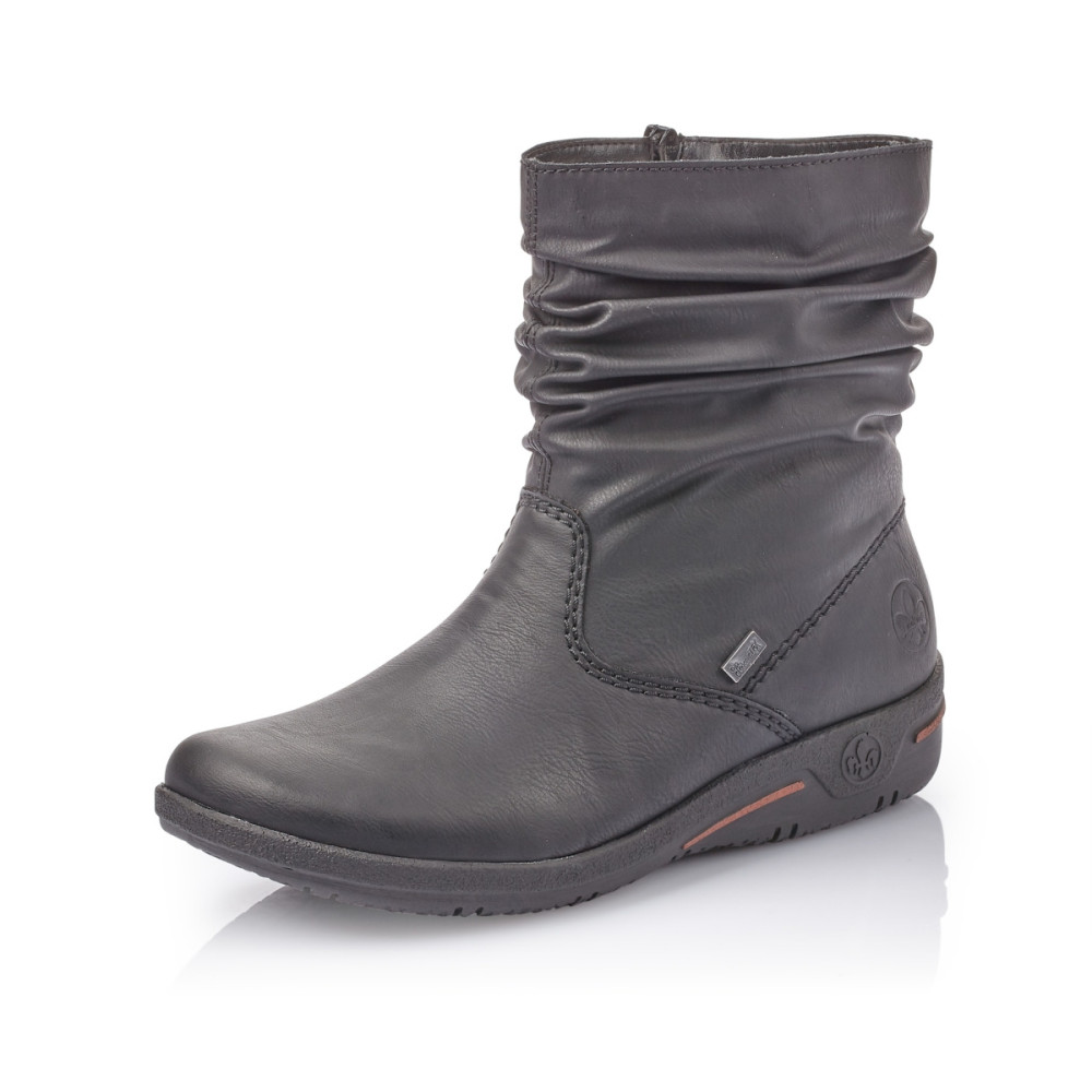 detail Dámská kotníková obuv RIEKER Z1693-01 černá W1