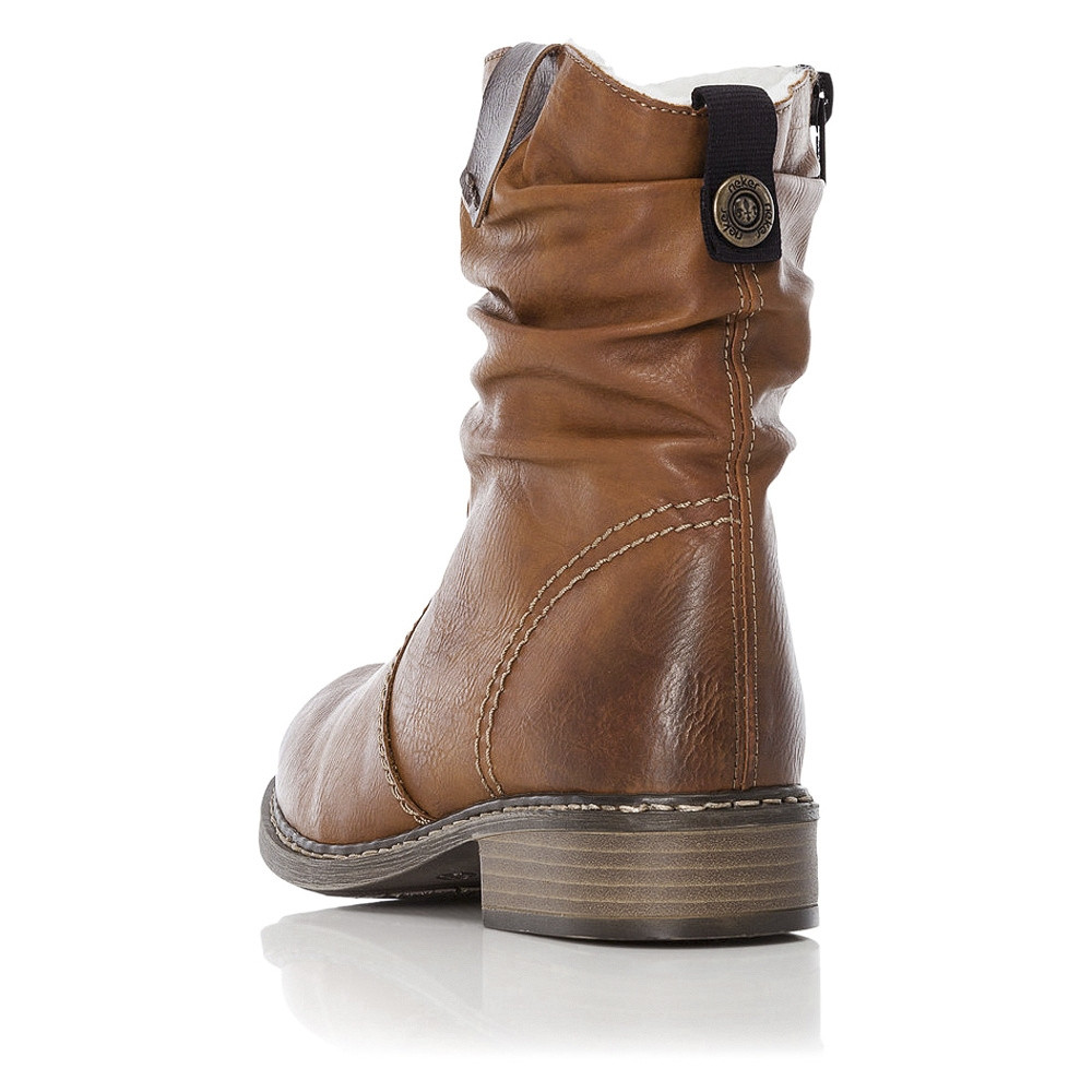 detail Dámská kotníková obuv RIEKER Z4180-22 hnědá W4