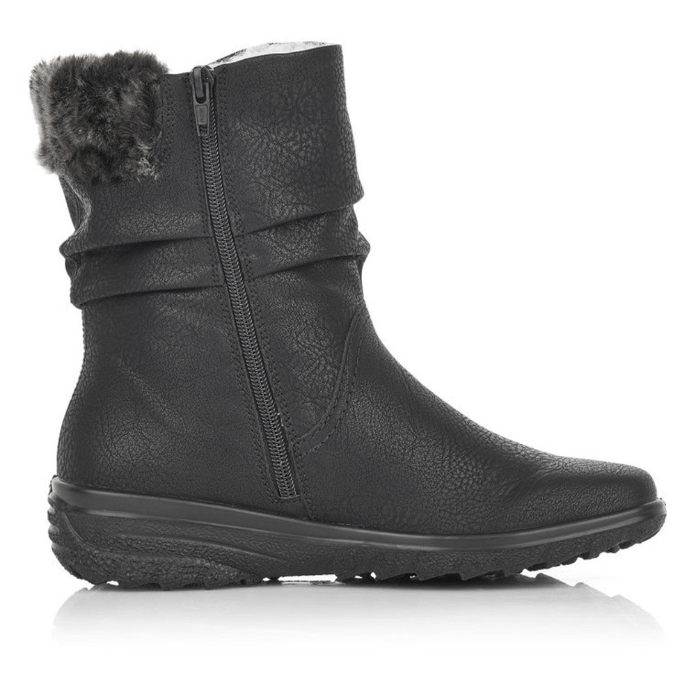 detail Dámská kotníková obuv RIEKER Z7088-00 černá W4