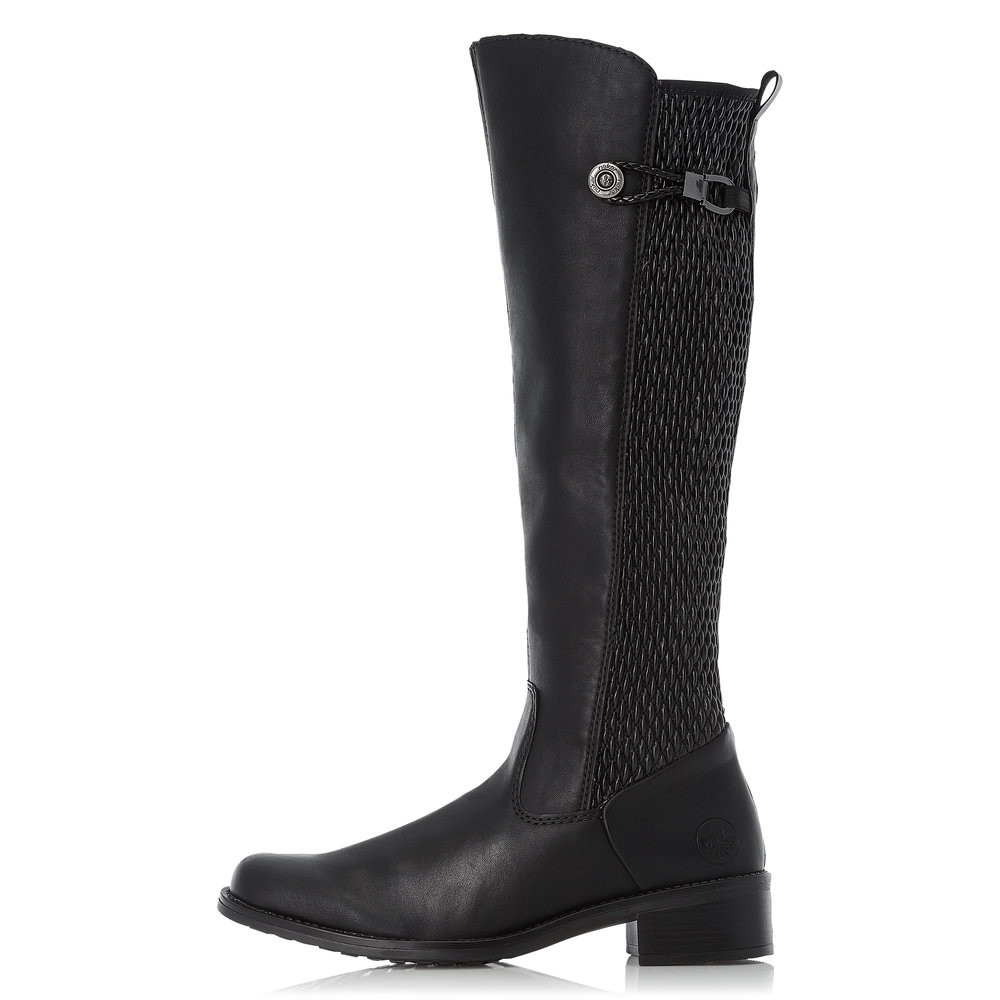 detail Dámské kozačky RIEKER RIE-1037108-W1 černá