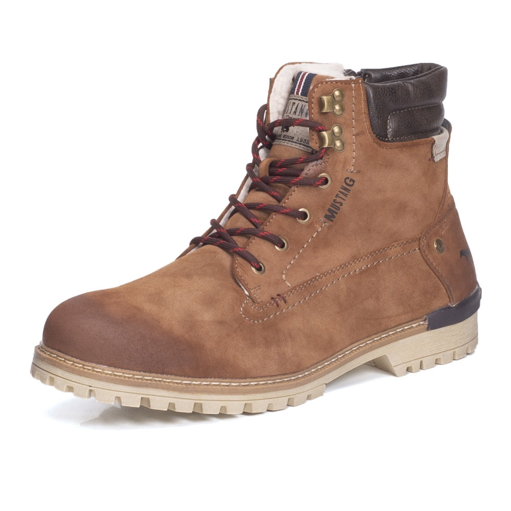 detail Pánská kotníková obuv MUSTANG 4142602-360 hnědá W4