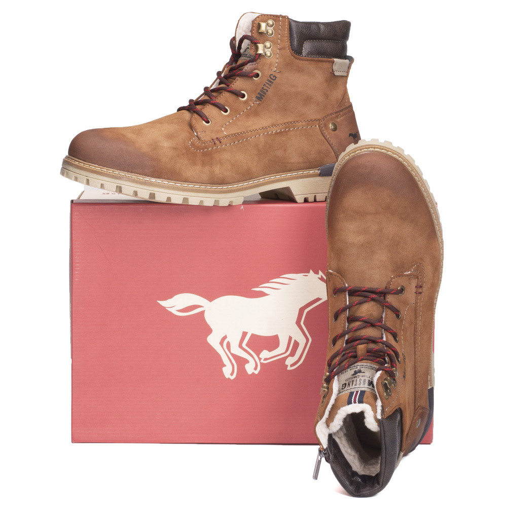 detail Pánská kotníková obuv MUSTANG 4142602-360 hnědá W4