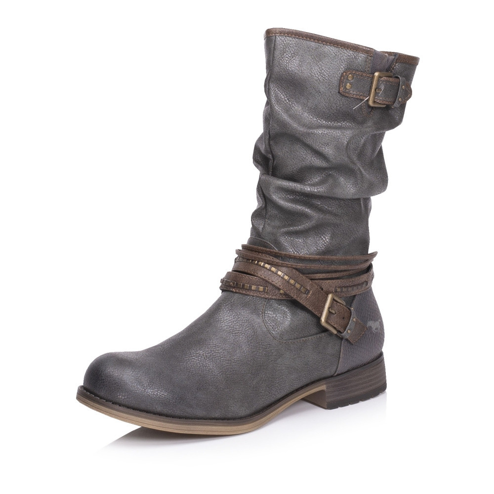 detail Dámské kozačky MUSTANG 1139624-259 šedá W2