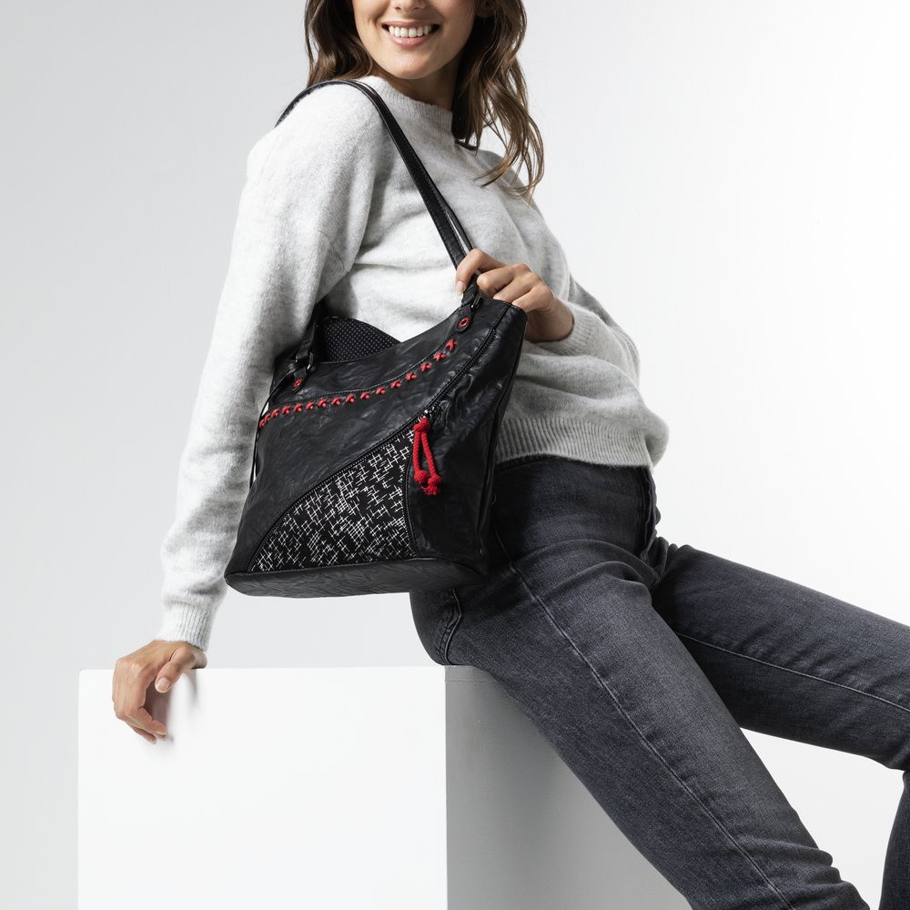 detail Dámská kabelka RIEKER RIE-20100012-W0 černá