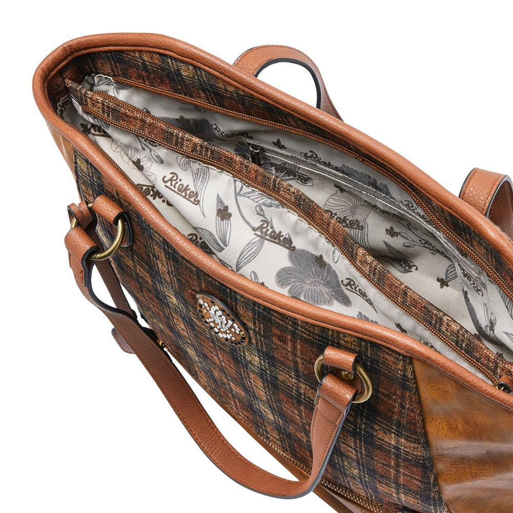 detail Dámská kabelka RIEKER RIE-20100023-W0 hnědá