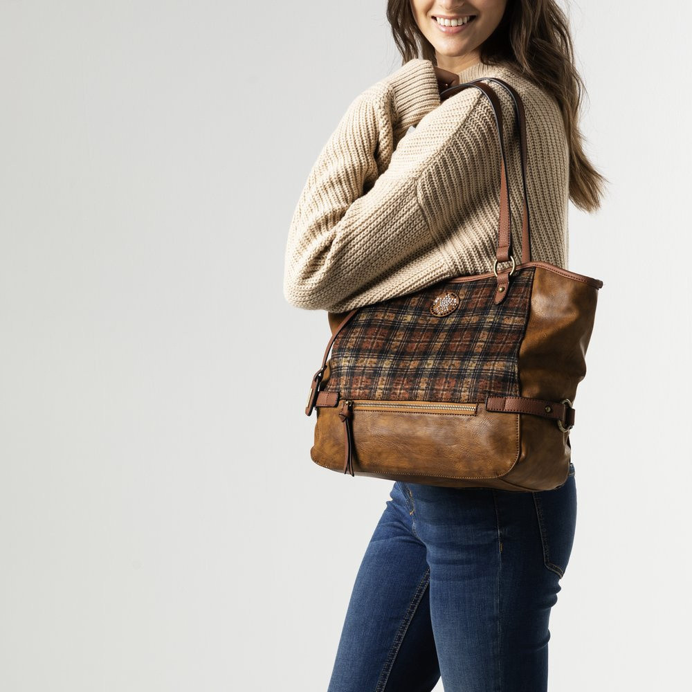 detail Dámská kabelka RIEKER RIE-20100023-W0 hnědá