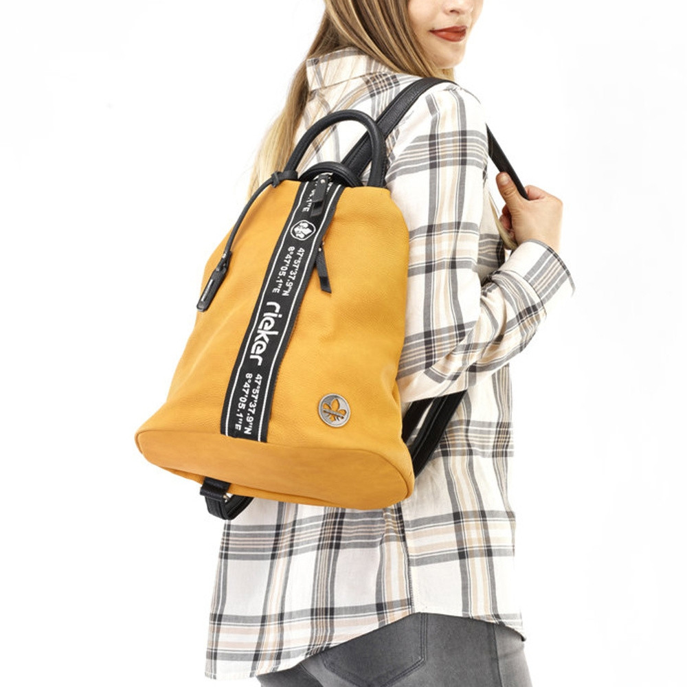 detail Dámský batoh RIEKER H1085-68 žlutá S2