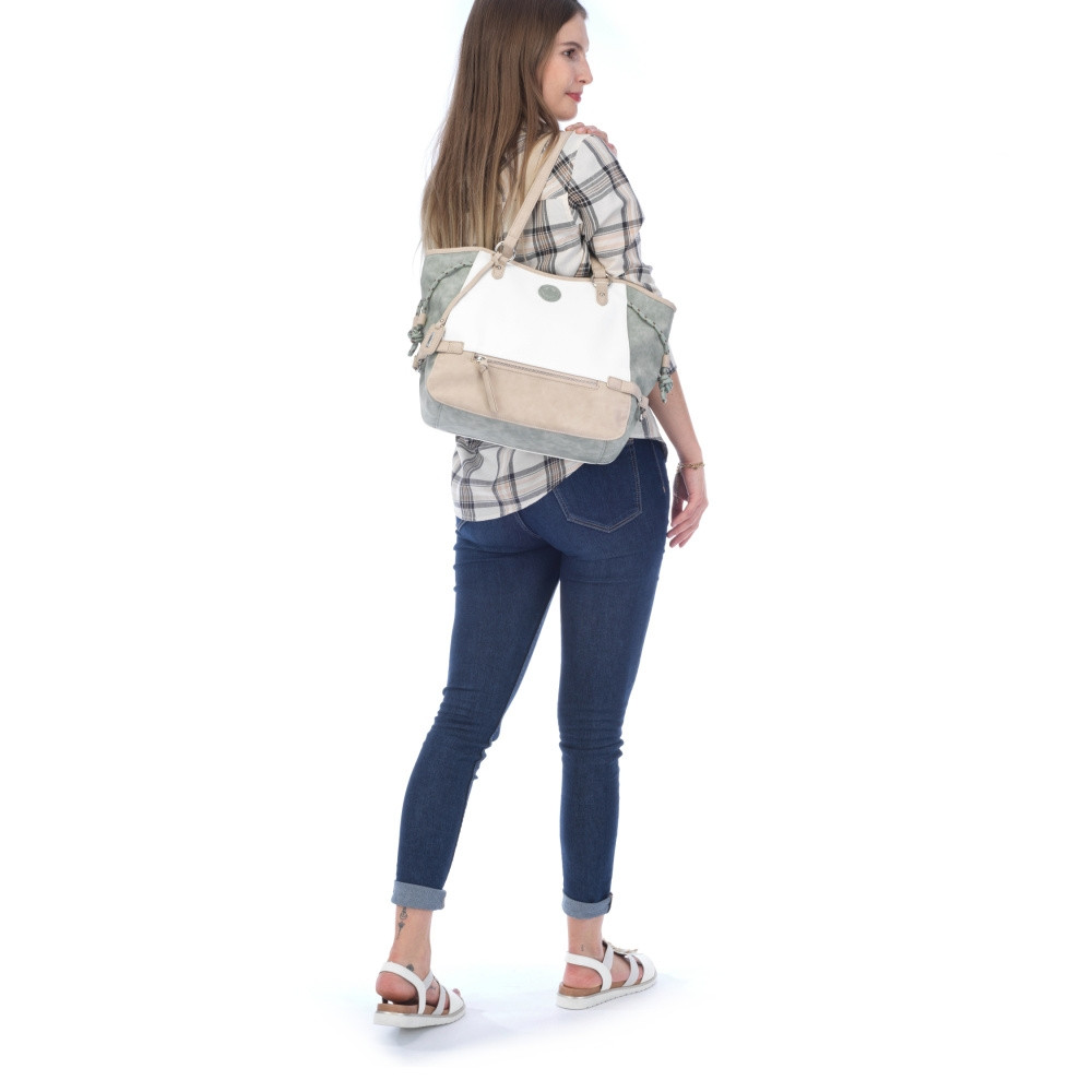 detail Dámská kabelka RIEKER RIE-20101535-S2 zelená