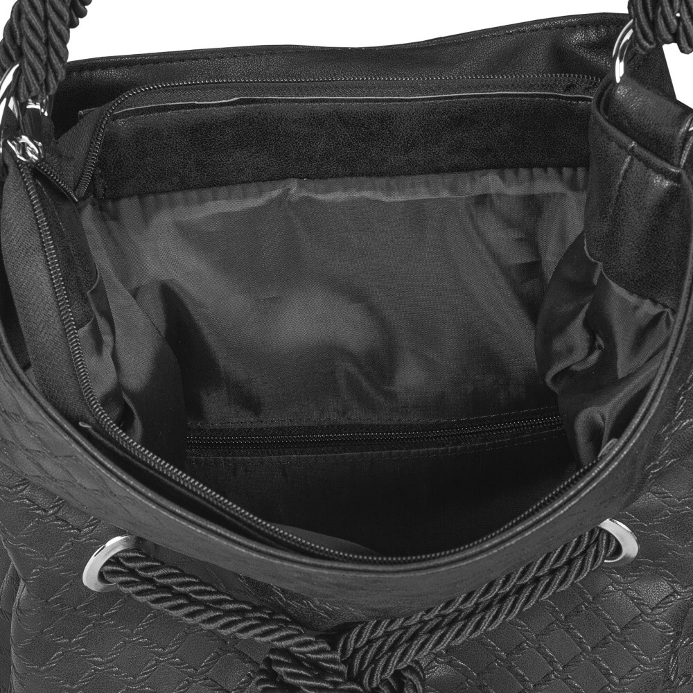 detail Dámská kabelka RIEKER C0156-021-T30 černá W4