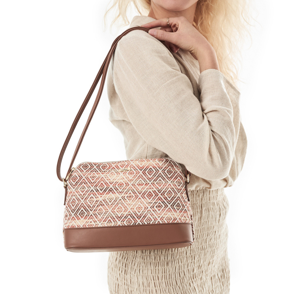 detail Dámská kabelka RIEKER H1510-92 hnědá S5