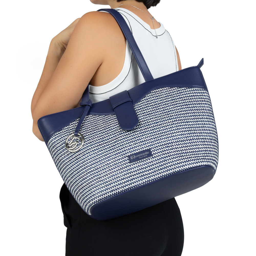 detail Dámská kabelka REMONTE Q0759-14 modrá S5