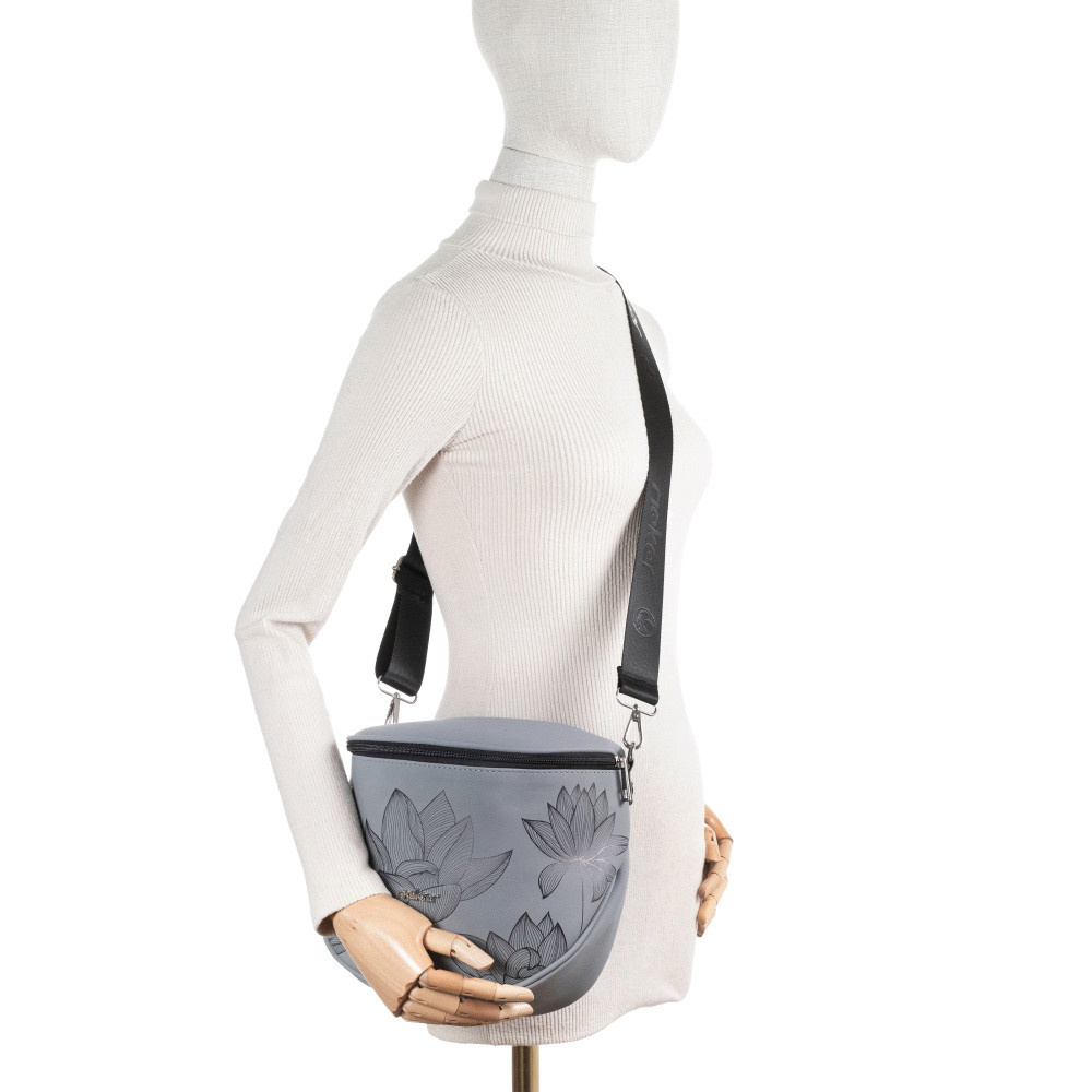 detail Dámská ledvinka RIEKER C1926-194/21-KWT šedá S5