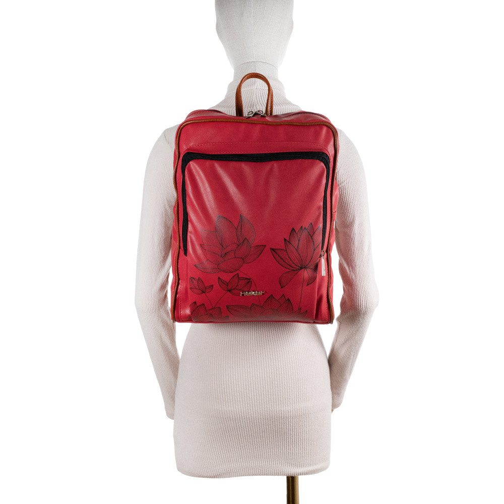 detail Dámsky batoh RIEKER C2422-114/24-152/19-KWT červená S5